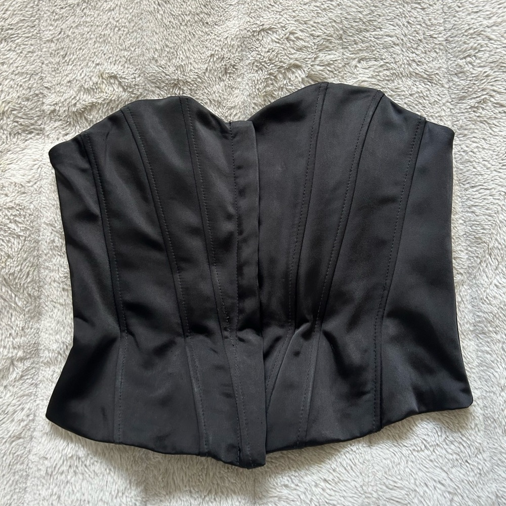 Zara Black Strapless Top